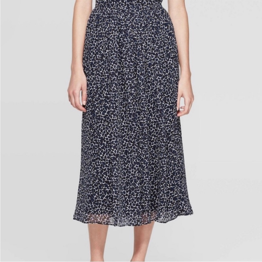 Animal Print Midi Skirt